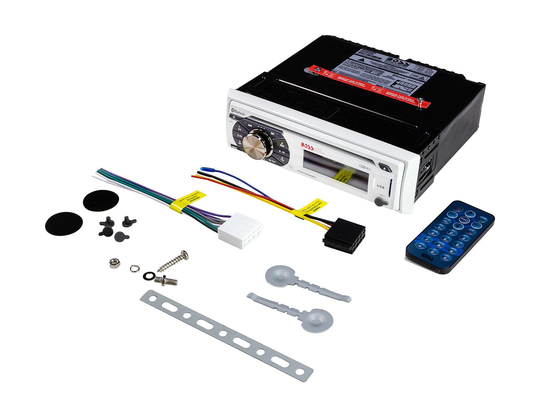 Купить Морская магнитола 1DIN BOSS MR508UABW Boss Audio 7ft.ru в интернет магазине Семь Футов