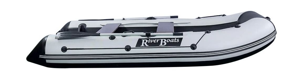 Купить Надувная лодка ПВХ, RiverBoats RB 330 НДНД, черно-серый RB330NDGBG 7ft.ru в интернет магазине Семь Футов
