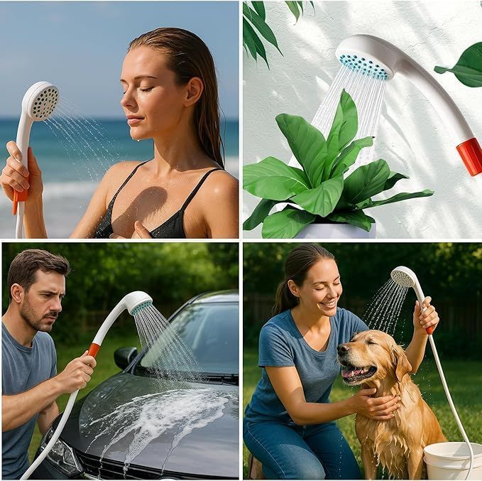 Купить Портативный душ с насосом и ведром, SeaFlo SFPSP5L01002 7ft.ru в интернет магазине Семь Футов