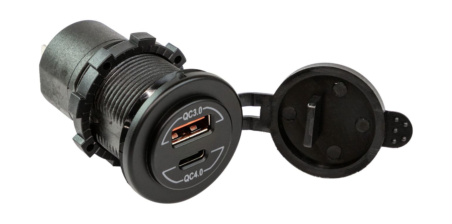 Купить Разъем USB QC3.0 5в 2.4А и USB QC4.0 (упаковка из 50 шт.) Marine Rocket 4620136058490_pkg_50 7ft.ru в интернет магазине Семь Футов