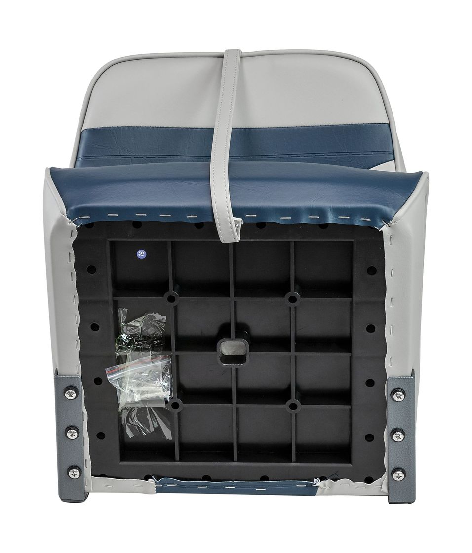 Купить Кресло мягкое складное Marine Rocket, обивка винил, цвет серый/синий (упаковка из 2 шт.) MR18038_pkg_2 7ft.ru в интернет магазине Семь Футов