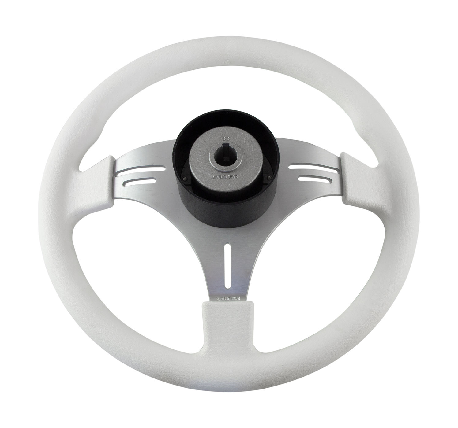 Купить Рулевое колесо MANTA обод белый, спицы серебряные д. 355 мм Volanti Luisi VN70551-08 7ft.ru в интернет магазине Семь Футов