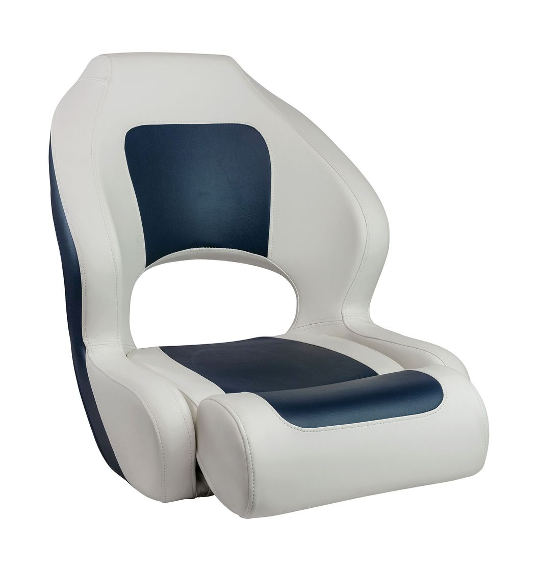 Купить Кресло с болстером Delux Sport Flip Up, обивка винил, цвет белый/синий (упаковка из 4 шт.) Marine Rocket MR18004_pkg_4 7ft.ru в интернет магазине Семь Футов