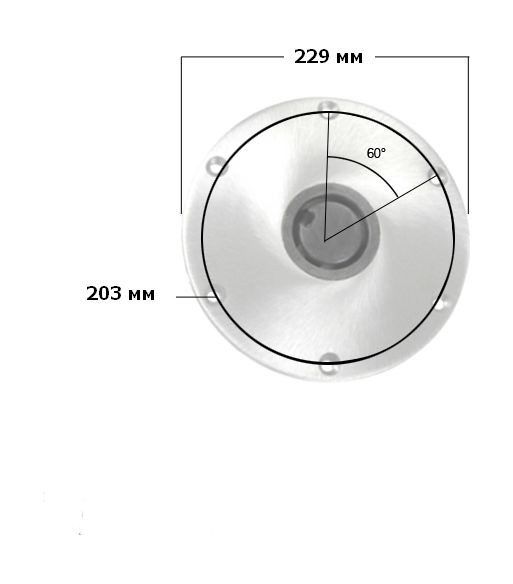 Купить Основание D229 мм/d73 мм, врезное для стоек Plug-in Springfield 3300850A1 7ft.ru в интернет магазине Семь Футов