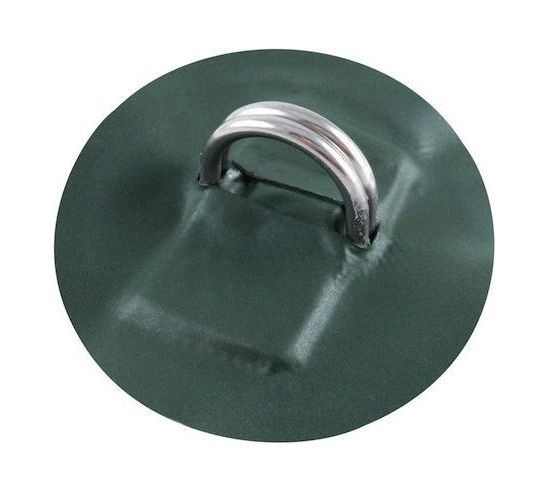 Купить Кольцо D-образное двойное, малое, с зеленой накладкой, 2 шт Sun Selection SSCL00045006-4_SET2 7ft.ru в интернет магазине Семь Футов