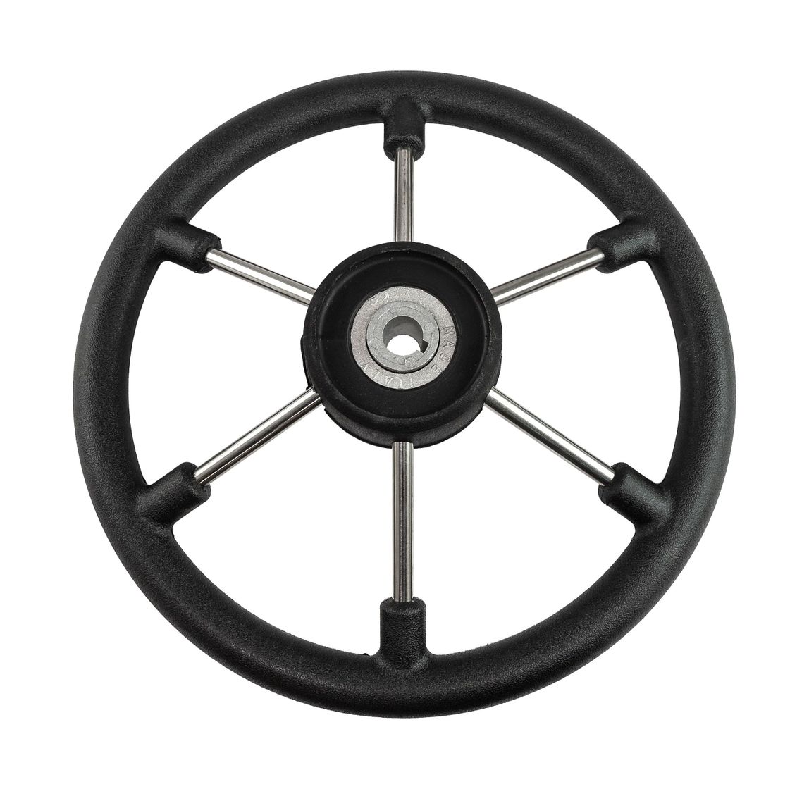 Купить Рулевое колесо LEADER TANEGUM черный обод серебряные спицы д. 330 мм (упаковка из 6 шт.) Volanti Luisi VN7330-01_pkg_6 7ft.ru в интернет магазине Семь Футов