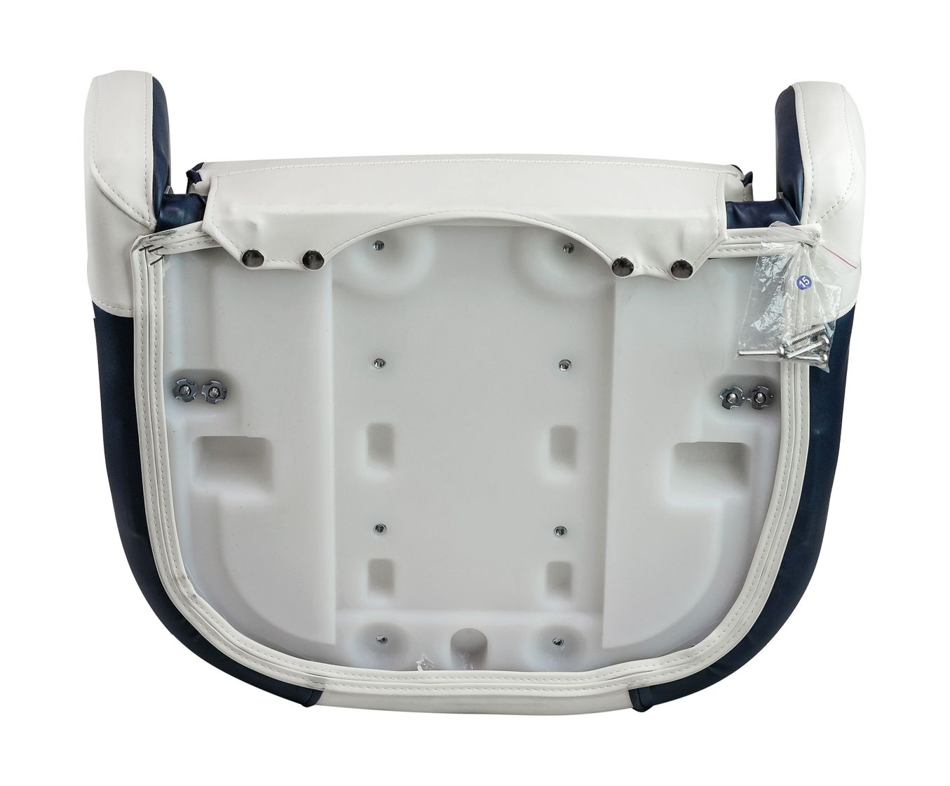 Купить Кресло с болстером Ocean Flip Up, обивка винил, цвет белый/синий (упаковка из 4 шт.) Marine Rocket MR18008_pkg_4 7ft.ru в интернет магазине Семь Футов