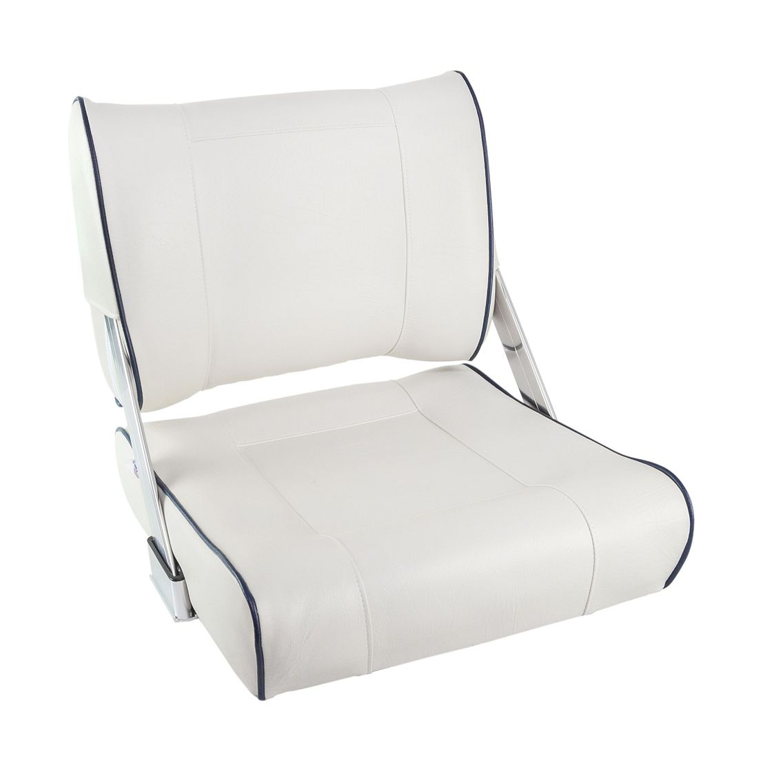 Купить Кресло мягкое с перекидной спинкой белого цвета и синим кантом (упаковка из 2 шт.) Springfield 1042048_pkg_2 7ft.ru в интернет магазине Семь Футов