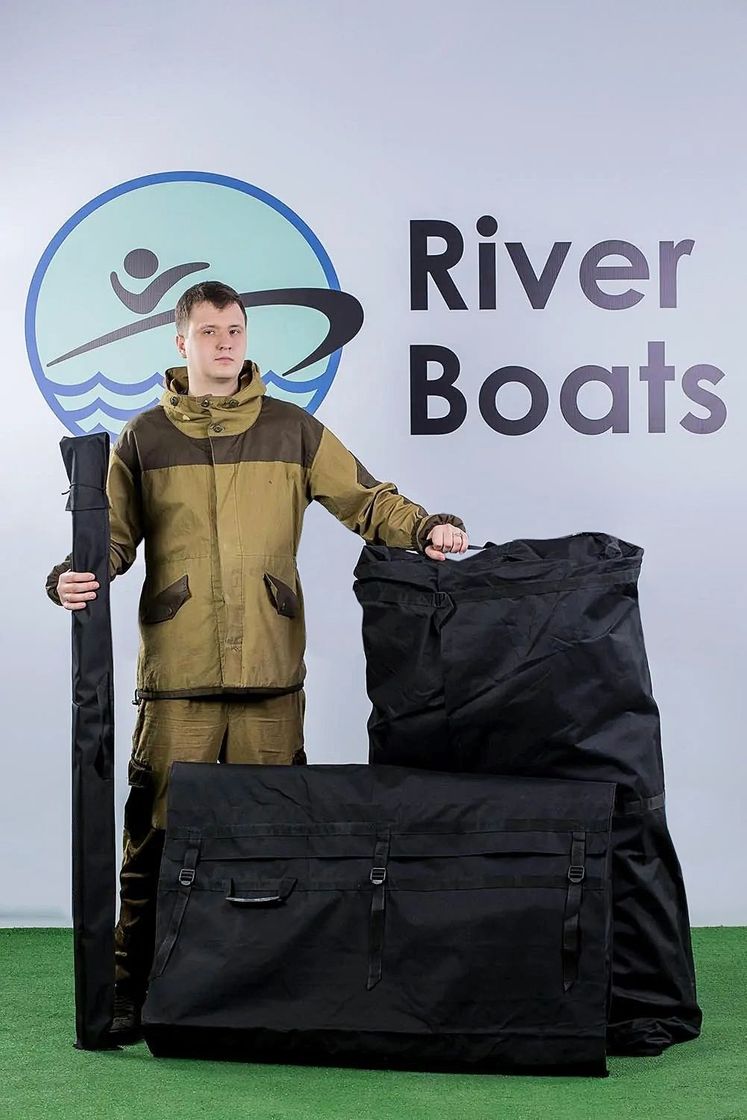 Купить Надувная лодка ПВХ, RiverBoats RB 410, AL, черно-серый RB410ALBG 7ft.ru в интернет магазине Семь Футов