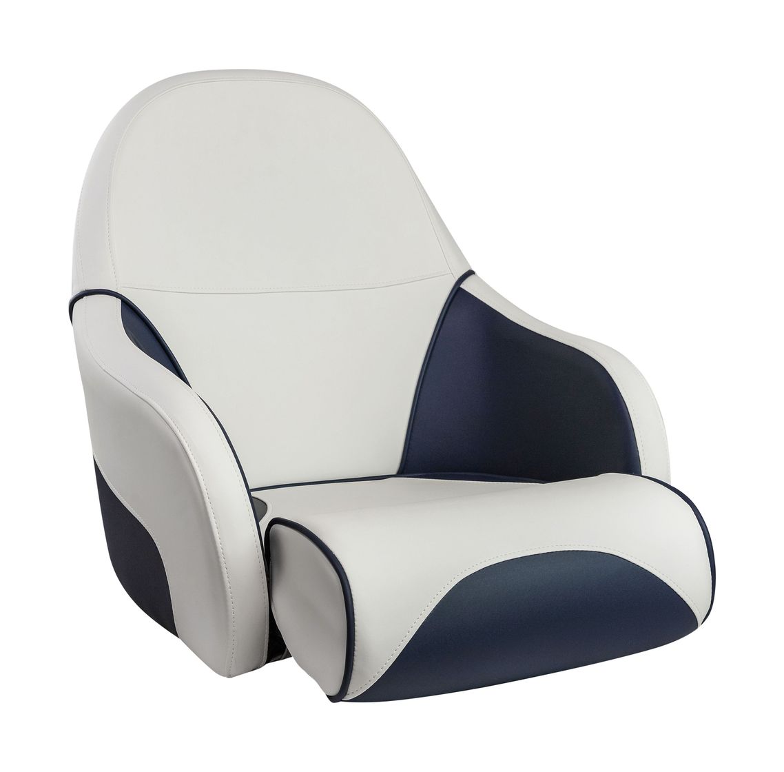 Купить Кресло с болстером Ocean Flip Up, обивка винил, цвет белый/синий (упаковка из 4 шт.) Marine Rocket MR18008_pkg_4 7ft.ru в интернет магазине Семь Футов