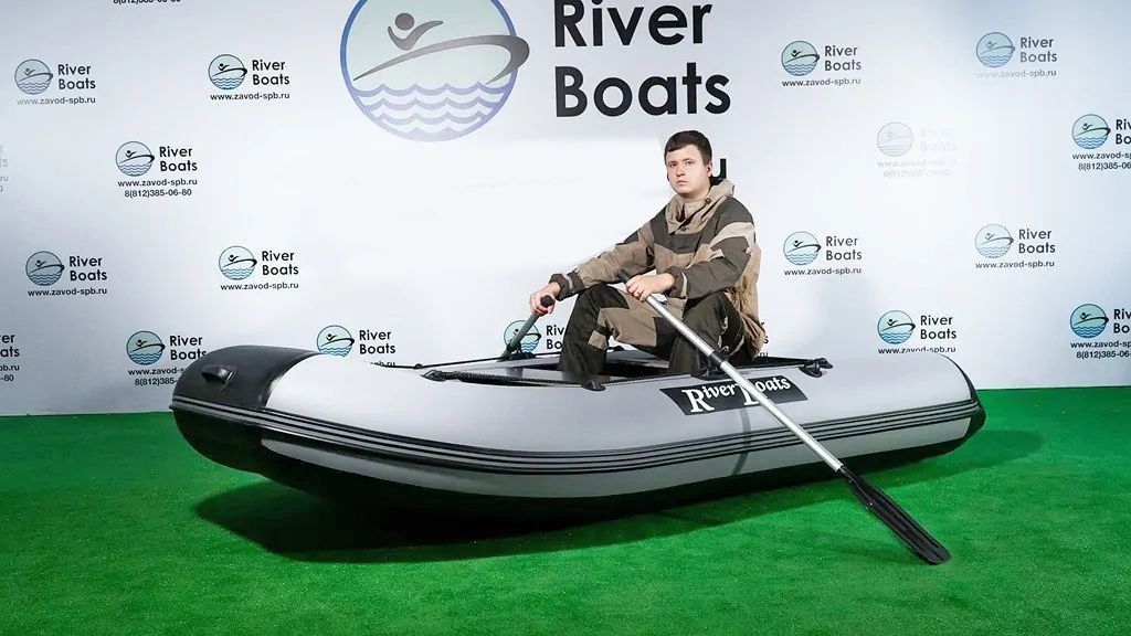 Купить Надувная лодка ПВХ, RiverBoats RB 340 НДНД, черно-серый RB340NDBG 7ft.ru в интернет магазине Семь Футов