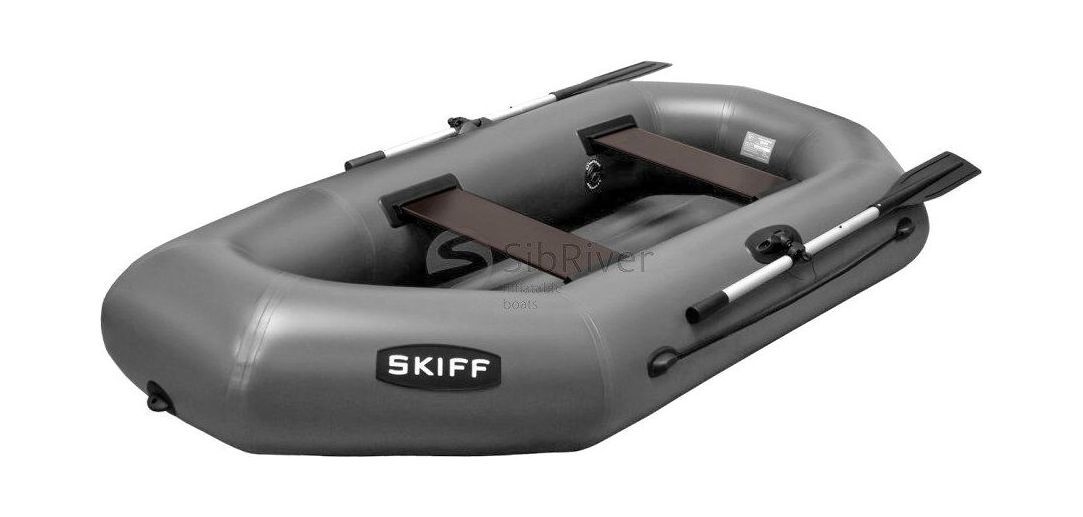 Купить Надувная лодка ПВХ Skiff 240 НД, серый, SibRiver SND240GRAY 7ft.ru в интернет магазине Семь Футов