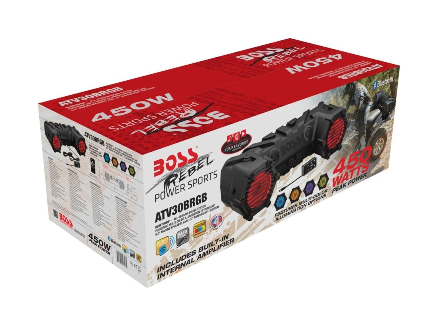 Купить Аудиосистема BOSS ATV30BRGB (упаковка из 5 шт.) Boss Audio ATV30BRGB_pkg_5 7ft.ru в интернет магазине Семь Футов