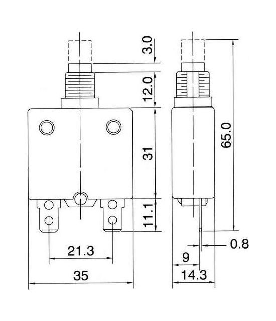 Купить Предохранитель автоматический 10 А (упаковка из 20 шт.) AES AESZE70010AC1_pkg_20 7ft.ru в интернет магазине Семь Футов