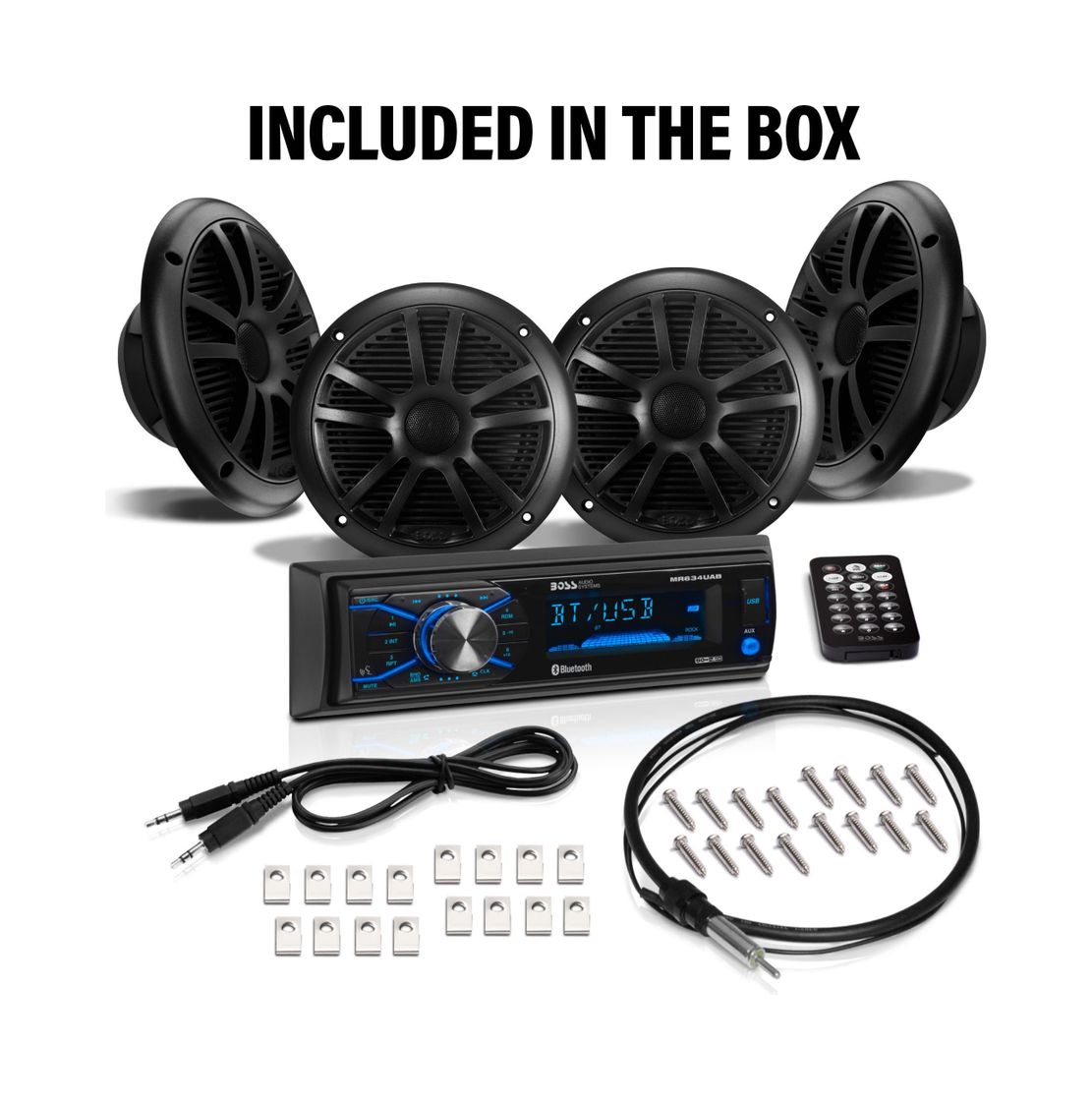 Купить Морская аудиосистема BOSS MCBK634B.64 (комплект4) Boss Audio 7ft.ru в интернет магазине Семь Футов
