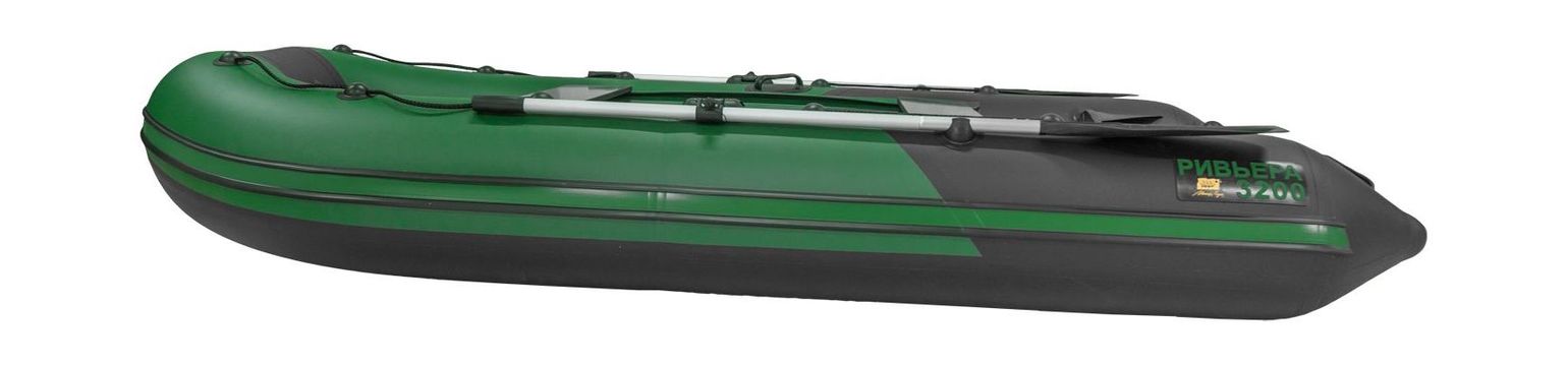 Купить Надувная лодка ПВХ, Ривьера Компакт 3200 СК Комби, зеленый/черный 2104040004962 7ft.ru в интернет магазине Семь Футов