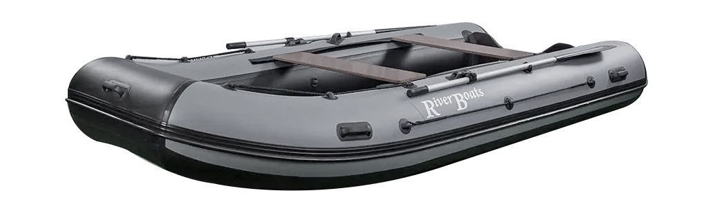 Купить Надувная лодка ПВХ, RiverBoats RB 370 НДНД, черно-серый RB370NDBG 7ft.ru в интернет магазине Семь Футов