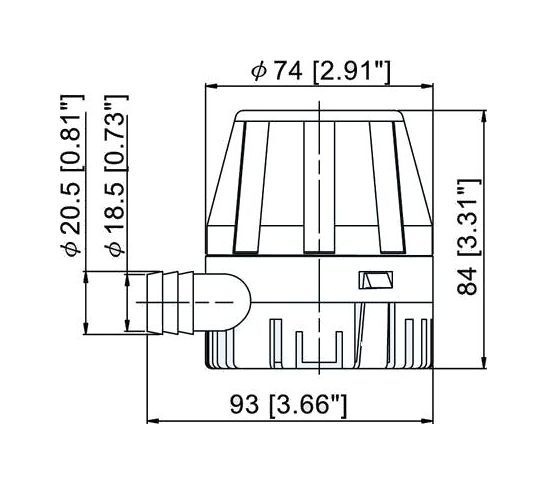 Купить Помпа осушительная, 12 В, 450GPH (1703.25 л/ч) (упаковка из 30 шт.) TMC 1003412_pkg_30 7ft.ru в интернет магазине Семь Футов