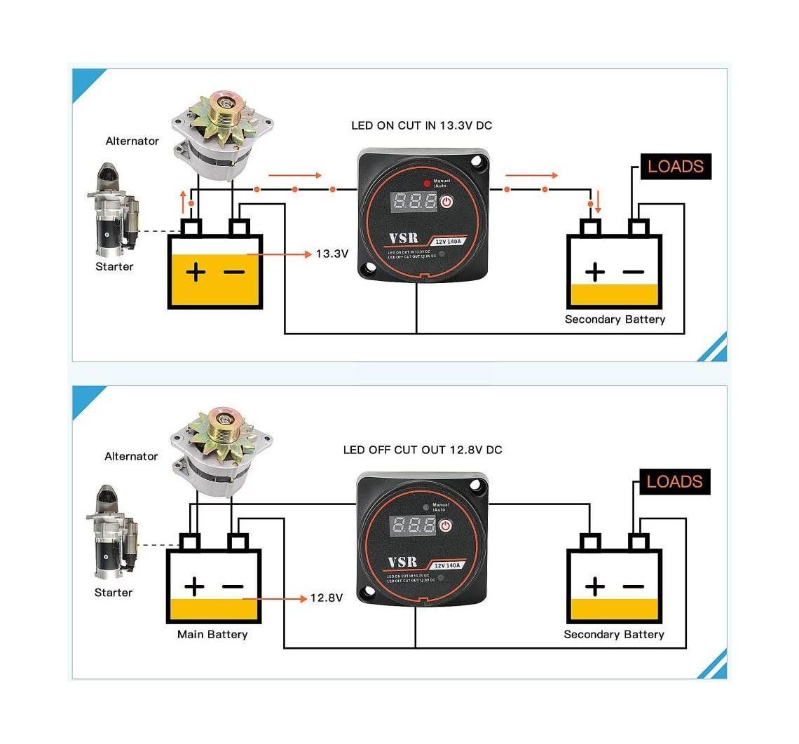 Купить Реле зарядное VSR, для второго АКБ, 140А Marine Rocket MR016761 7ft.ru в интернет магазине Семь Футов