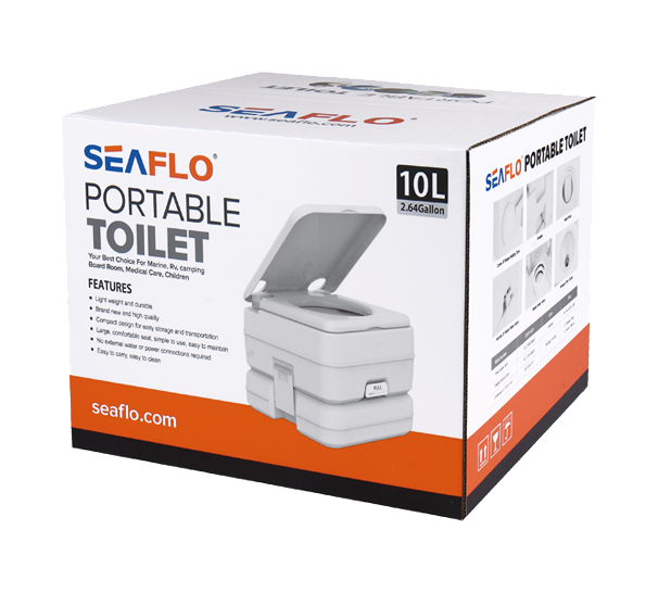 Купить Портативный унитаз 10л, SeaFlo SFPT1001 7ft.ru в интернет магазине Семь Футов