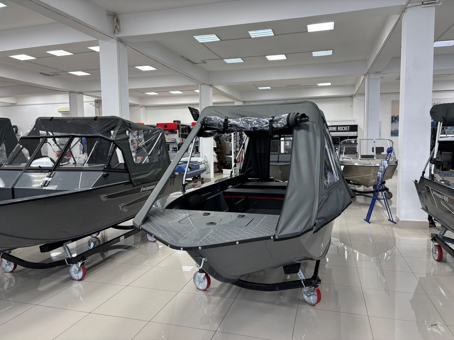 Купить Моторная лодка Swimmer 430, тент ходовой, тент транспортировочный Swimmer430_tent 7ft.ru в интернет магазине Семь Футов