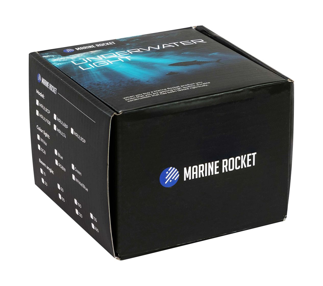 Купить Подводный огонь IHQT4, голубой свет, 80w, Marine Rocket (упаковка из 2 шт.) MRULT4B_pkg_2 7ft.ru в интернет магазине Семь Футов