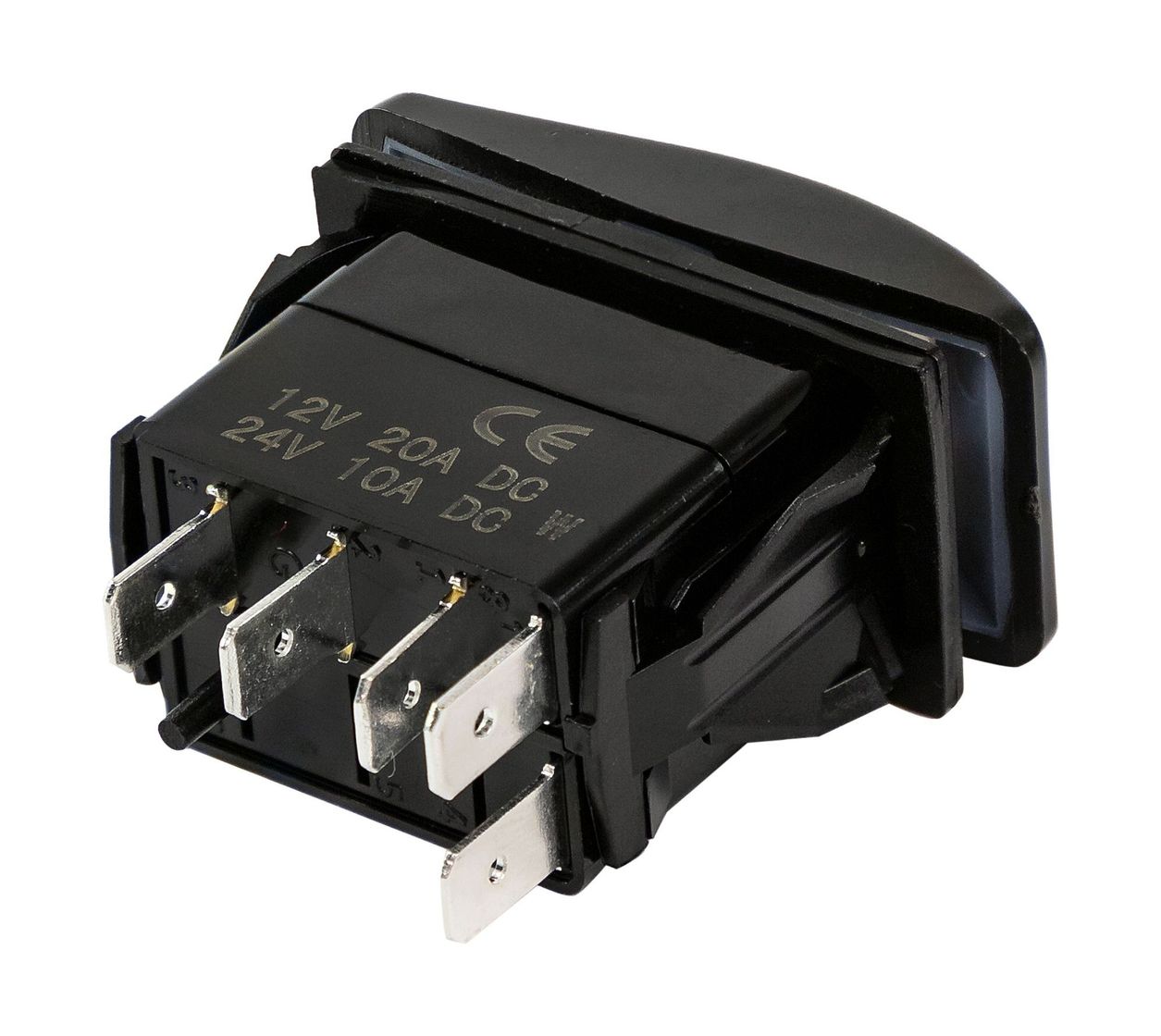 Купить Переключатель трехпозиционный (ON)-OFF-(ON) 12В/20А 5р с подсветкой (упаковка из 50 шт.) Marine Rocket 4620136057387_pkg_50 7ft.ru в интернет магазине Семь Футов