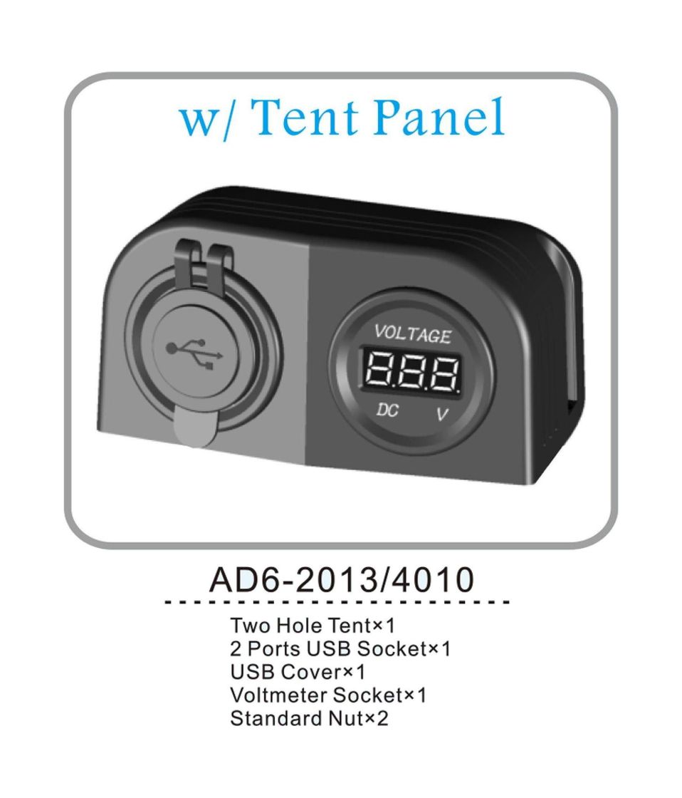 Купить Разъем USB 5в 3.1А и цифровой вольтметр для крепления на приборную панель (упаковка из 10 шт.) AAA AD6-2013/4010_pkg_10 7ft.ru в интернет магазине Семь Футов
