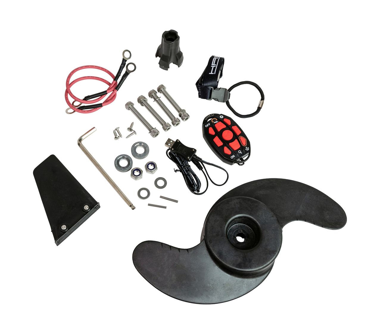 Купить Троллинговый электромотор Haswing Cayman B 120 lbs/183 см/36v/GPS (электроякорь), черный HE-50738-183_BY 7ft.ru в интернет магазине Семь Футов