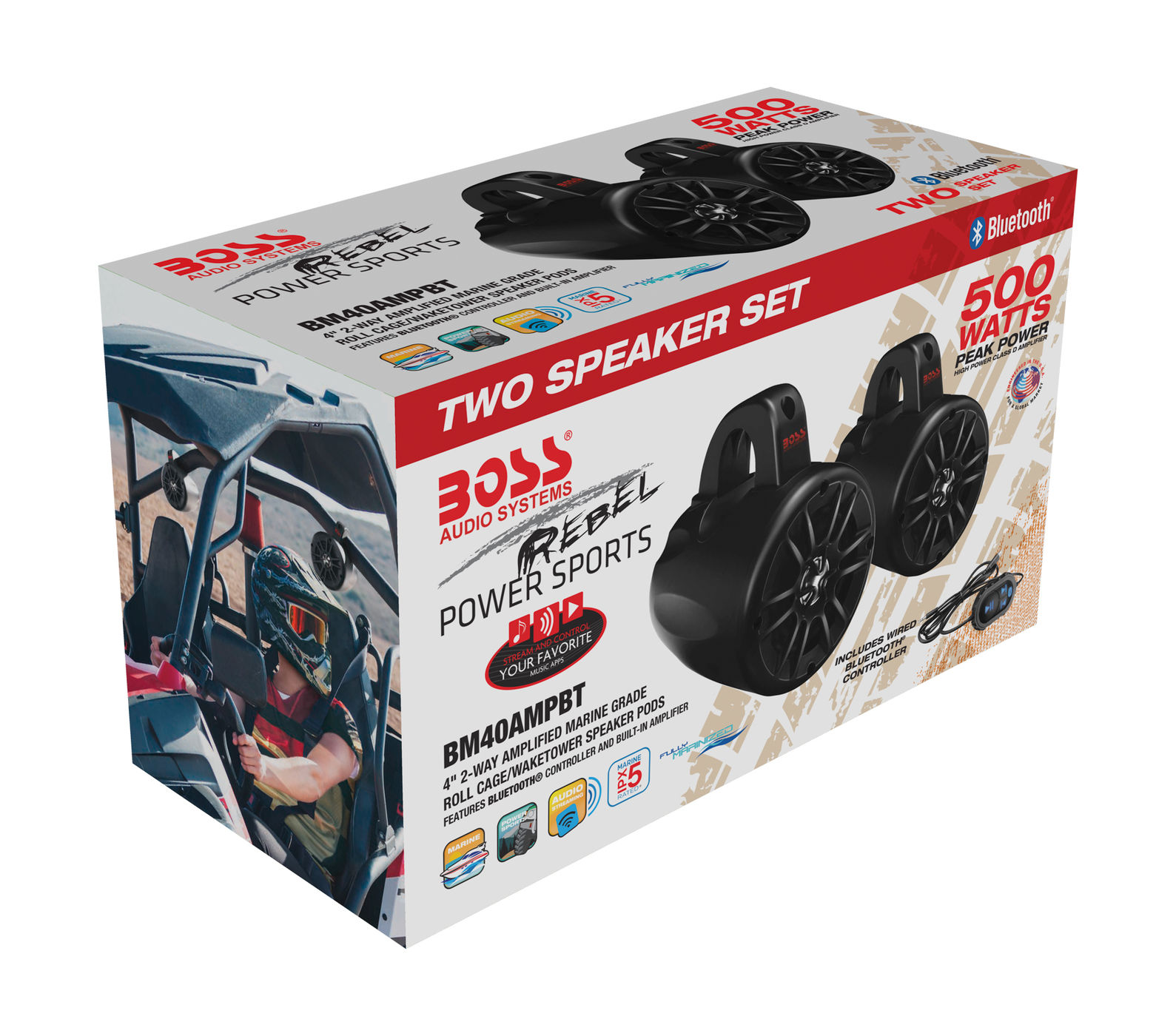Купить Морская акустика на таргу BOSS BM40AMPBT Boss Audio 7ft.ru в интернет магазине Семь Футов