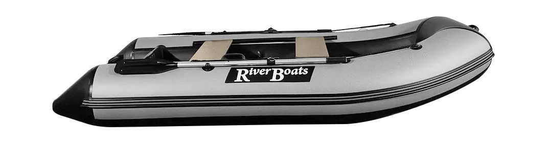 Купить Надувная лодка ПВХ, RiverBoats RB 340 НДНД, черно-серый RB340NDBG 7ft.ru в интернет магазине Семь Футов