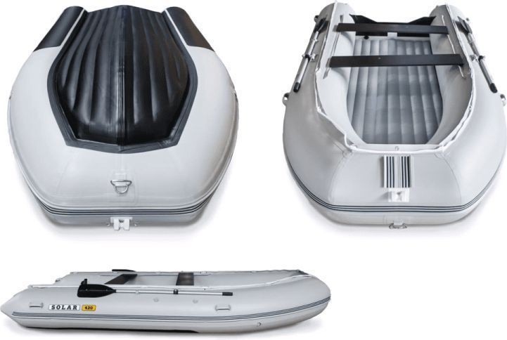 Купить Надувная лодка ПВХ SOLAR-420 К (Максима), камыш SLR420k_max_cam 7ft.ru в интернет магазине Семь Футов