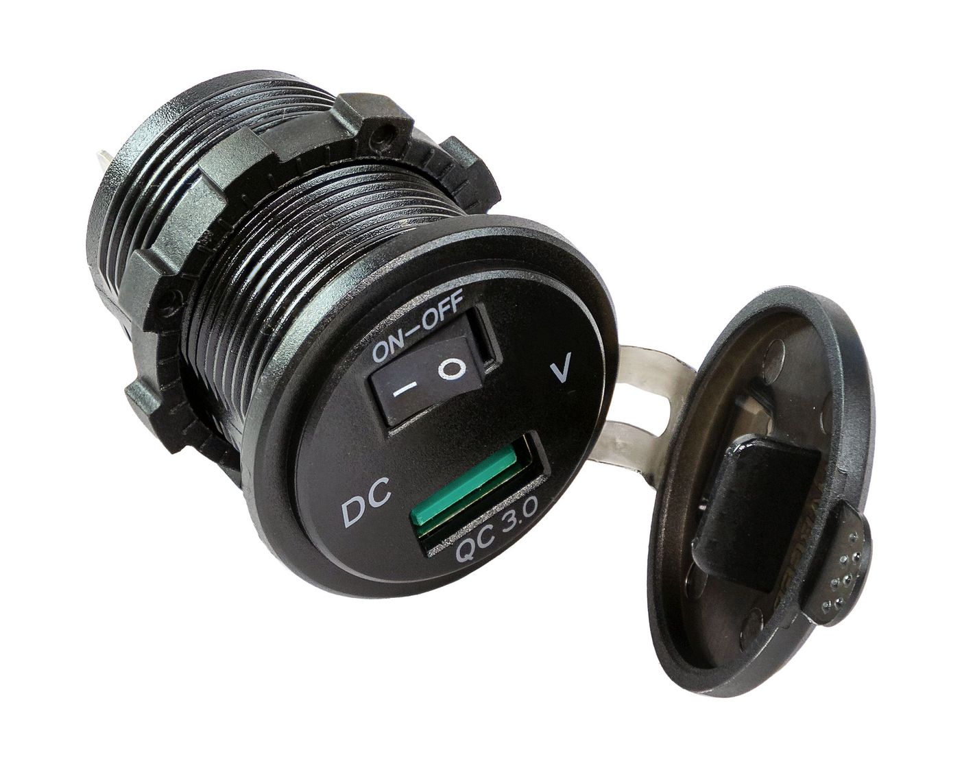 Купить Разъем USB Charger QC3.0 с вольтметром (упаковка из 10 шт.) Marine Rocket 4620136058322_pkg_10 7ft.ru в интернет магазине Семь Футов