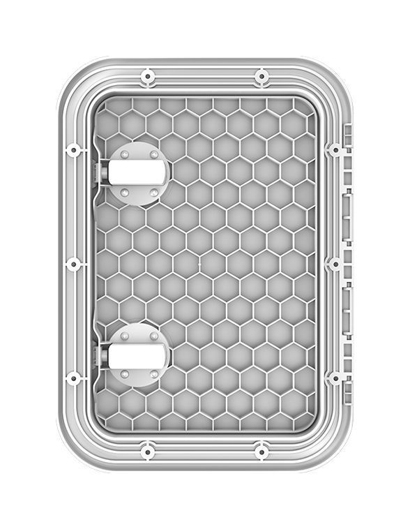 Купить Люк смотровой белый, SeaFlo, 315 х 440 мм (упаковка из 10 шт.) SFRE131544002_pkg_10 7ft.ru в интернет магазине Семь Футов