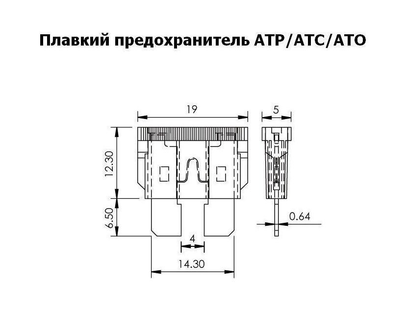 Купить Держатель предохранителя ATC/ATP/ATO на проводе №10 (упаковка из 25 шт.) Yih Sean BF35310_pkg_25 7ft.ru в интернет магазине Семь Футов