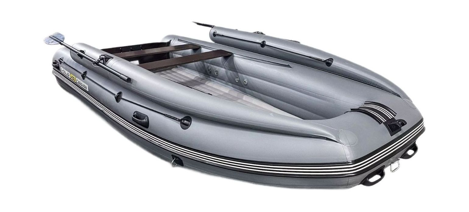 Купить Надувная лодка ПВХ, SOLAR-430 Caravan Super Jet tunnel с фальшбортом, серый SLR430jet_car_super_fb_grey 7ft.ru в интернет магазине Семь Футов