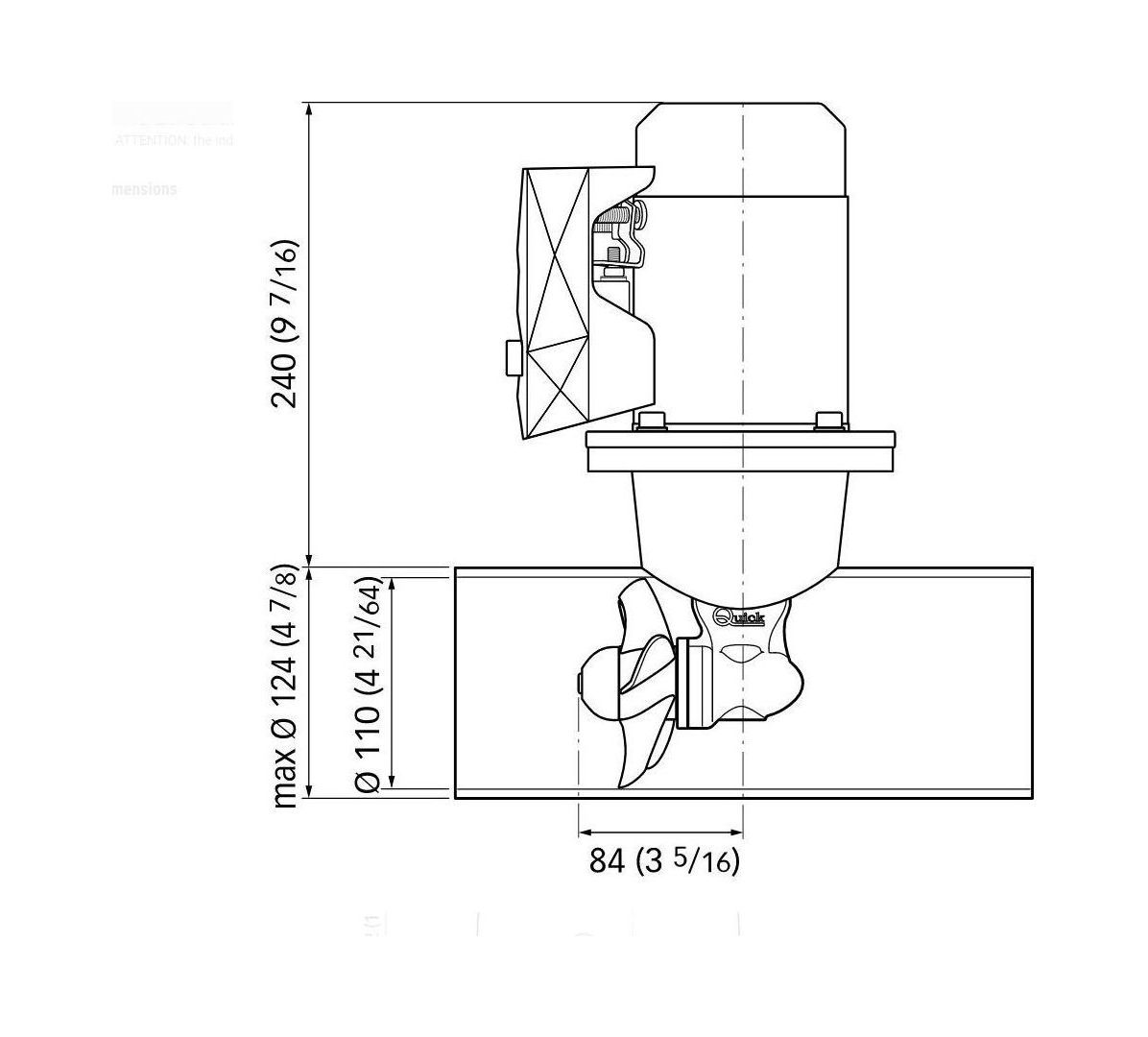 Купить Подруливающее устройство Quick, D110mm, 25KGF, 12 В, (TCD2042 - TCDEX06 - NO TNL) FGBT11025120K04 7ft.ru в интернет магазине Семь Футов