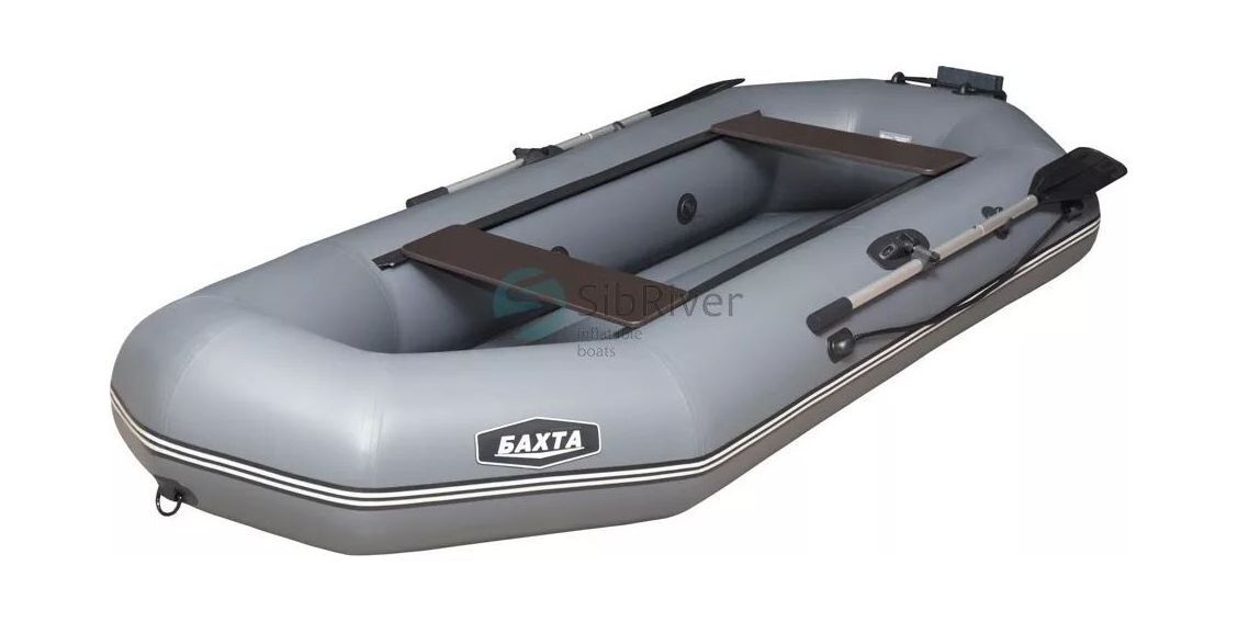 Купить Надувная лодка ПВХ Бахта 265 НД, серый, SibRiver BAHND265GRAY 7ft.ru в интернет магазине Семь Футов