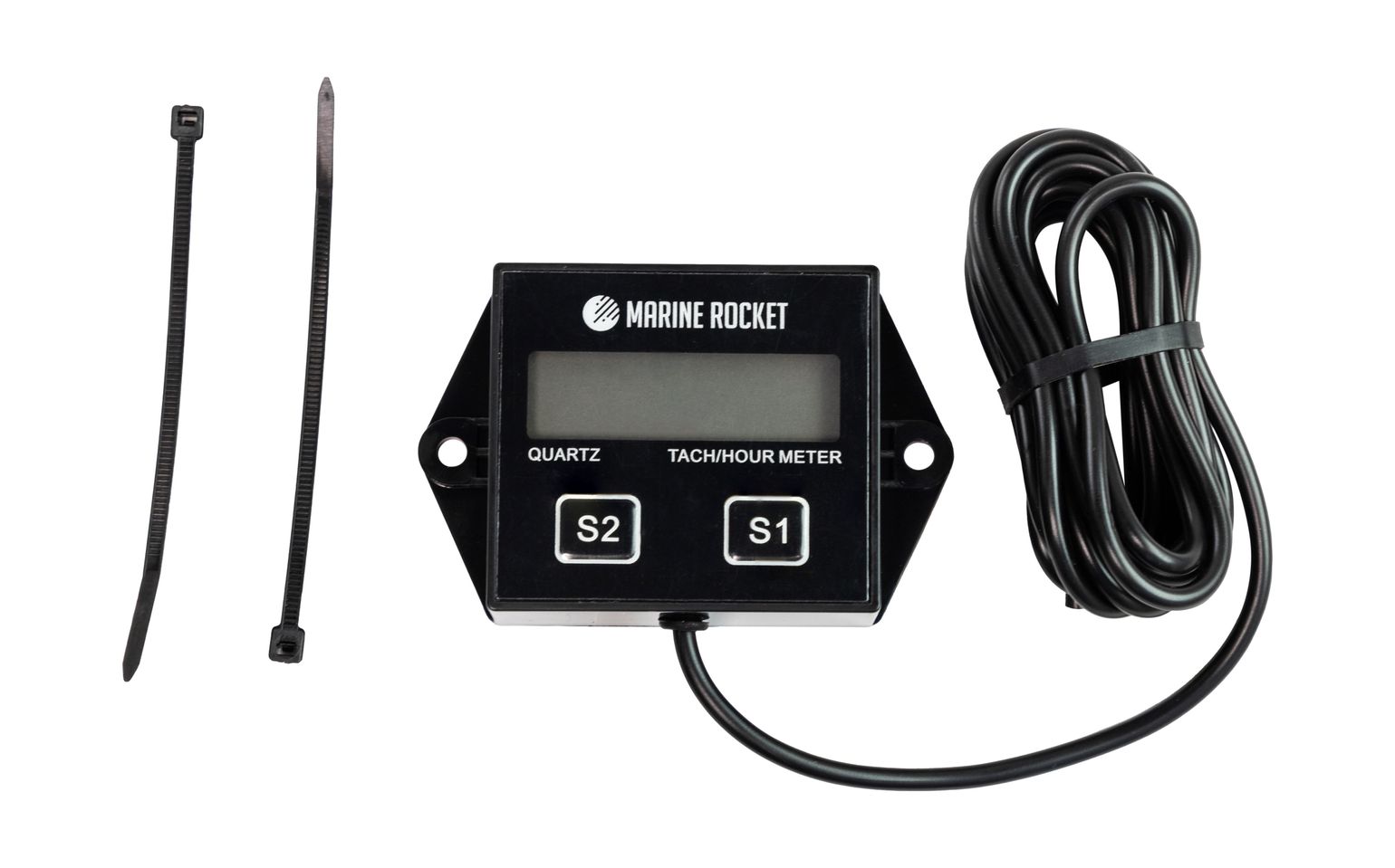 Купить Тахометр универсальный со счетчиком моточасов, сменная батарейка Marine Rocket THM204MR 7ft.ru в интернет магазине Семь Футов