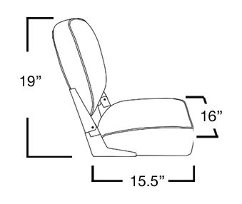 Купить Кресло складное мягкое ECONOMY с низкой спинкой, цвет серый Springfield 1040623 7ft.ru в интернет магазине Семь Футов