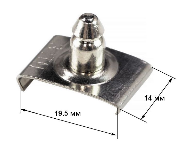 Купить Ответная часть DOT для тентовой застежки на клипсе, никелированная латунь 90X8163762A 7ft.ru в интернет магазине Семь Футов