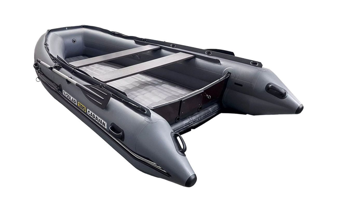 Купить Надувная лодка ПВХ, SOLAR-380 К Caravan, красный SLR380k_car_red 7ft.ru в интернет магазине Семь Футов
