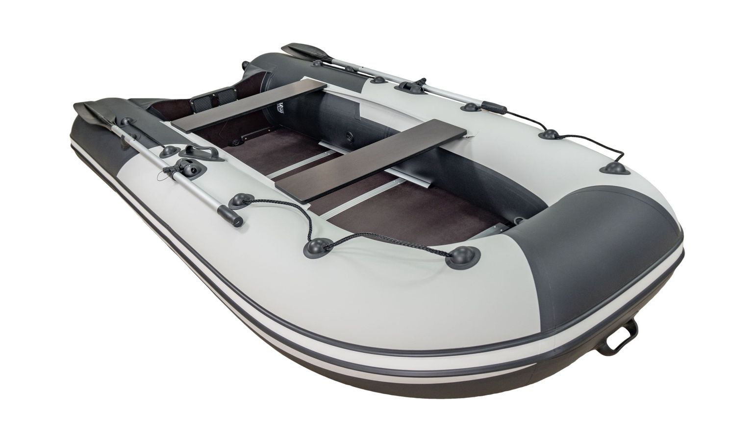 Купить Надувная лодка ПВХ, Ривьера Компакт 3200 СК Комби, светло-серый/черный 4603725300545 7ft.ru в интернет магазине Семь Футов