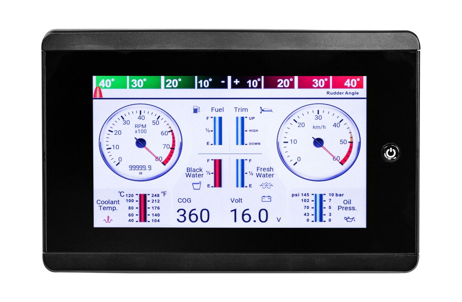 Купить Морской многофункциональный дисплей MFD-70, 7 дюймов, сенсорный, TFT, Marine Rocket MFKMB70MRP 7ft.ru в интернет магазине Семь Футов