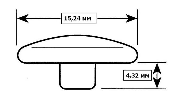 Купить Лицевая часть кнопки DOT нержавеющая 93XN101281U 7ft.ru в интернет магазине Семь Футов