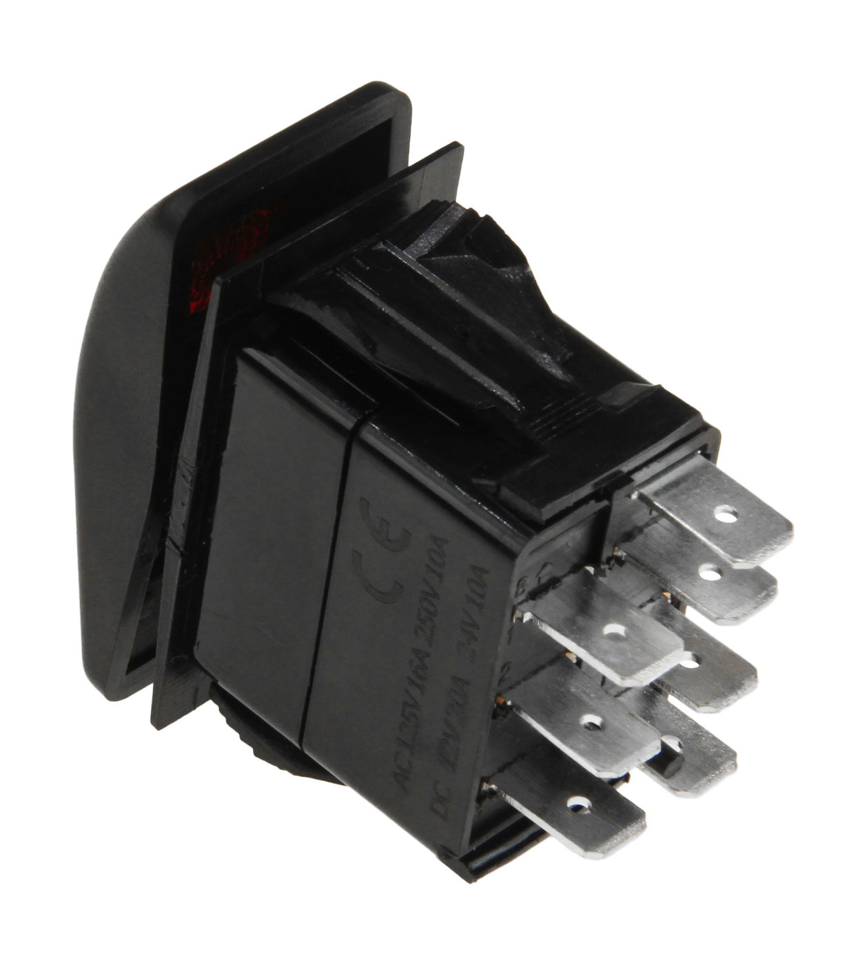 Купить Переключатель трехпозиционный ON-OFF-ON 12 В/20А 7Р с подсветкой AES.Co AES111884PB 7ft.ru в интернет магазине Семь Футов