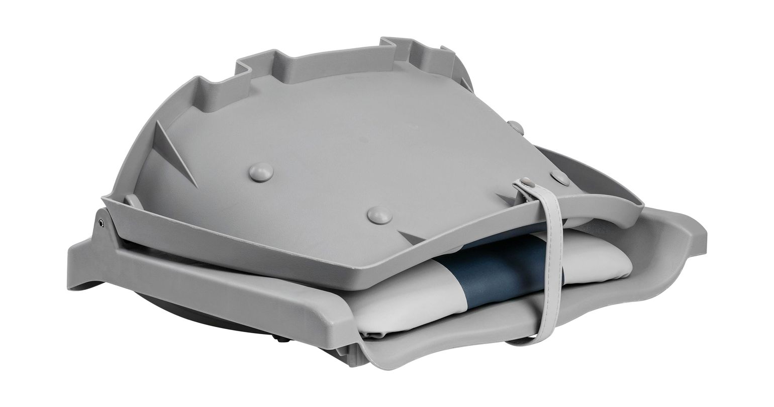 Купить Кресло мягкое складное, обивка винил, цвет серый/синий (упаковка из 4 шт.) Marine Rocket MR18045-3_pkg_4 7ft.ru в интернет магазине Семь Футов