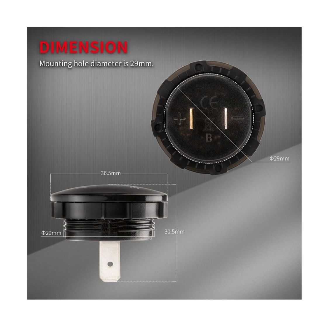 Купить Вольтметр цифровой 5-48 В (упаковка из 10 шт.) Marine Rocket 4620136058742_pkg_10 7ft.ru в интернет магазине Семь Футов