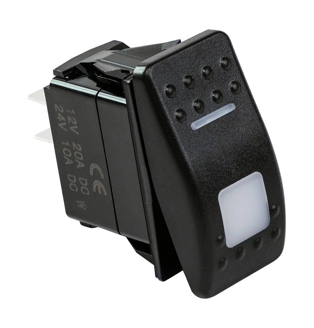 Купить Переключатель двухпозиционный ON-OFF 12В/20А 3р с подсветкой (упаковка из 50 шт.) Marine Rocket 4620136057295_pkg_50 7ft.ru в интернет магазине Семь Футов