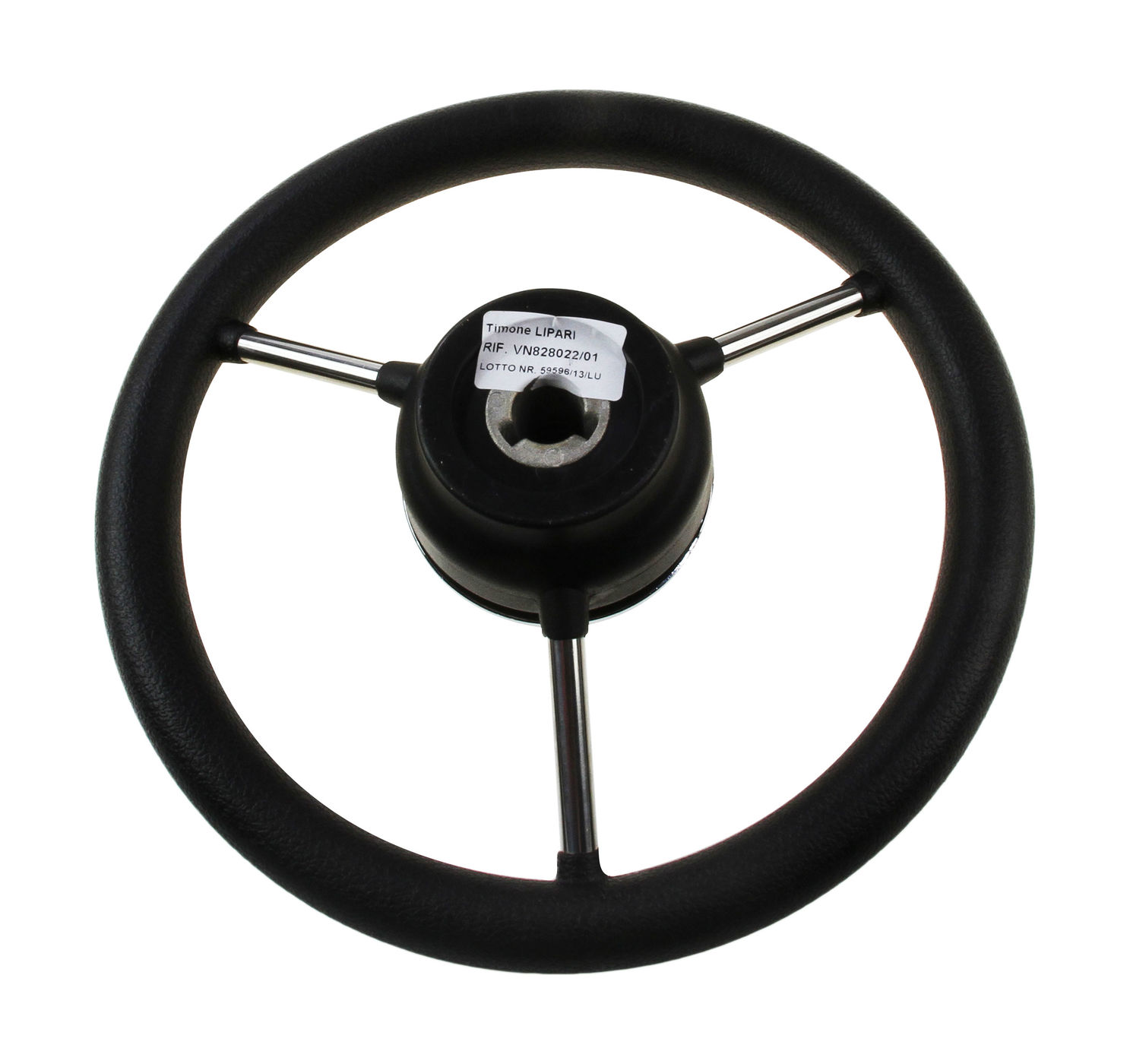 Купить Рулевое колесо LIPARI обод черный, спицы серебряные д. 280 мм Volanti Luisi VN828022-01 7ft.ru в интернет магазине Семь Футов